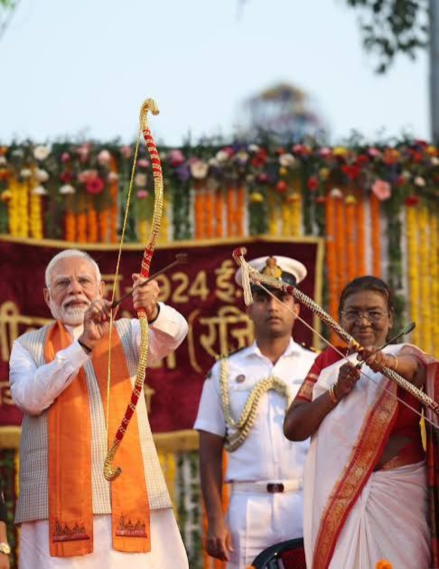 देशभर में धू-धू कर जला रावण,  दशहरा कार्यक्रम में शामिल हुए पीएम मोदी,  बोले- कोना-कोना राममय