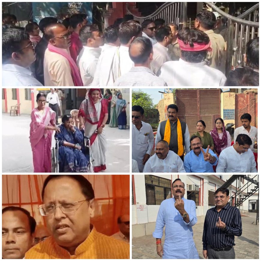 आगरा खंड एमएलसी चुनाव-दोपहर 12 बजे तक शिक्षक सीट पर 26.70%, स्नातक पर 18.05% मतदान
