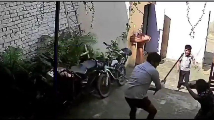 आगरा में देवर की दबंगई, भाभी को लाठी-डंडों से बेरहमी से पीटा, वीडियो वायरल