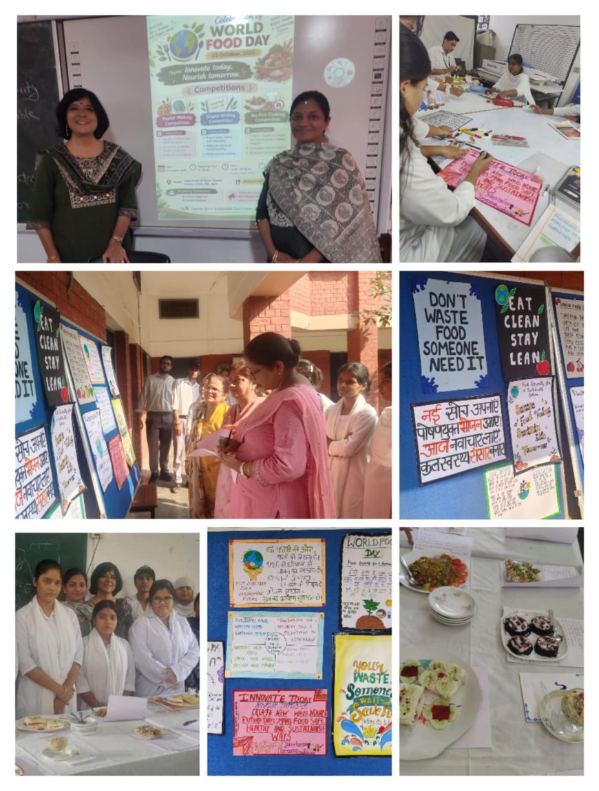 खाद्य अपव्यय रोकने और पौष्टिक आहार अपनाने का संदेश, डीईआई में विद्यार्थियों ने दिखाई रचनात्मकता