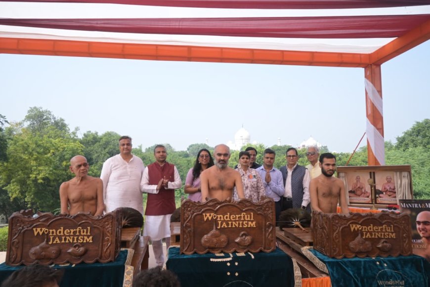 ताजमहल की धरती पर गूंजा ‘प्राउड टू बी अ जैन’, मुनि समत्व सागर बोले-अपने सिर के ताज को पहचानें युवा