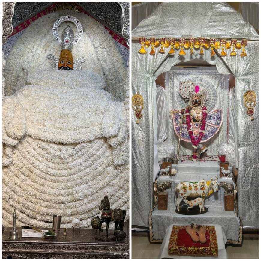 शरद पूर्णिमा पर खाटू श्याम बाबा का रजत श्रृंगार तो प्रेमनिधि मंदिर में सजा महारास दरबार