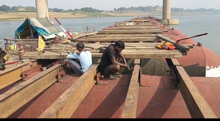 आगरा के पिनाहट में दीपावली से पहले शुरू होगा चंबल का पैंटून पुल, स्टीमर बंद होने से परेशान ग्रामीणों को मिलेगी राहत