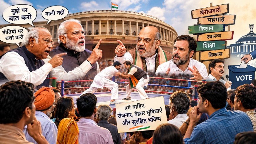 लोकतंत्र या दंगल? सियासत में मुद्दे गायब, गालियों का जलवा!