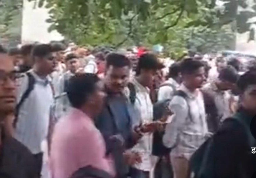 पीईटी परीक्षा में गणित और जीके ने उलझाया, शहर की सड़कों पर लगा जाम