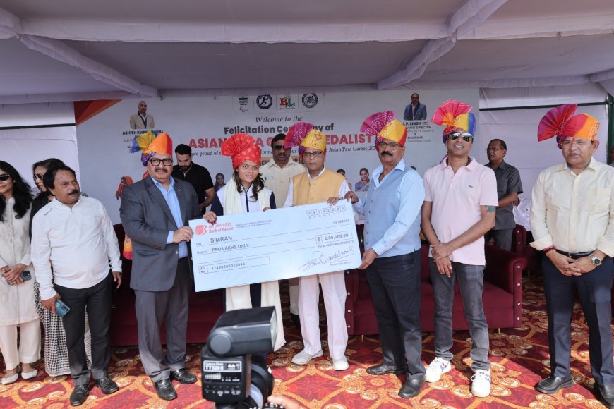 एशियाई पैरा खेलों में यूपी के खिलाड़ियों का दम, 13 खिलाड़ियों ने जीते 16 पदक; बरेली में हुआ सम्मान